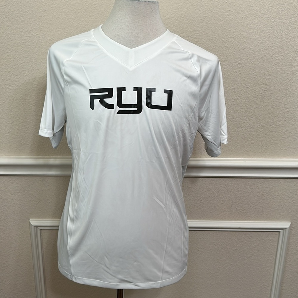 Respect Your Universe MESH PANEL TEE - white/grey
